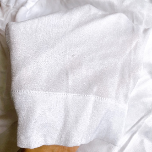 π STREET ONE WHITE LOOSE SILKY SUMMER TOP! - Picture 7 of 9